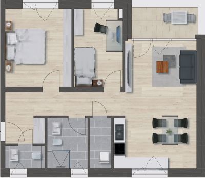 Domizil Reichenbach Fils Haus 3 - Erdgeschoss - Obergeschoss - Wohnung 3
