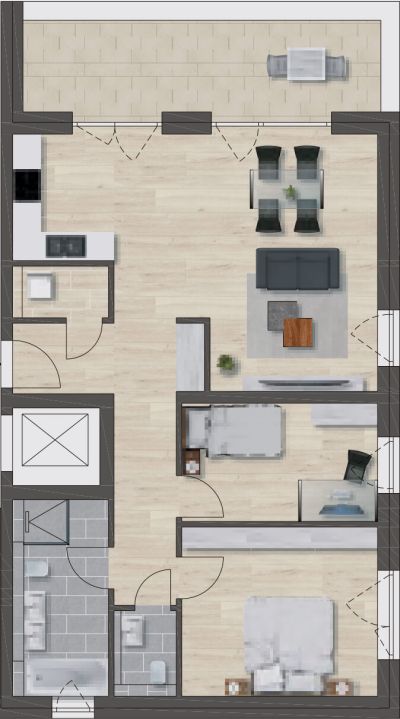 Domizil Reichenbach Fils Haus 2 - Dachgeschoss - Wohnung 2