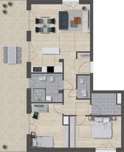 Domizil Reichenbach Fils Bestand - Dachgeschoss Wohnung 8 - 1 bis 4. Obergeschoss