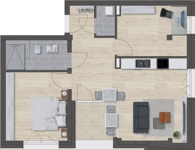 Domizil Reichenbach Fils Bestand - Regelgeschoss Wohnung 4 - 1 bis 4. Obergeschoss